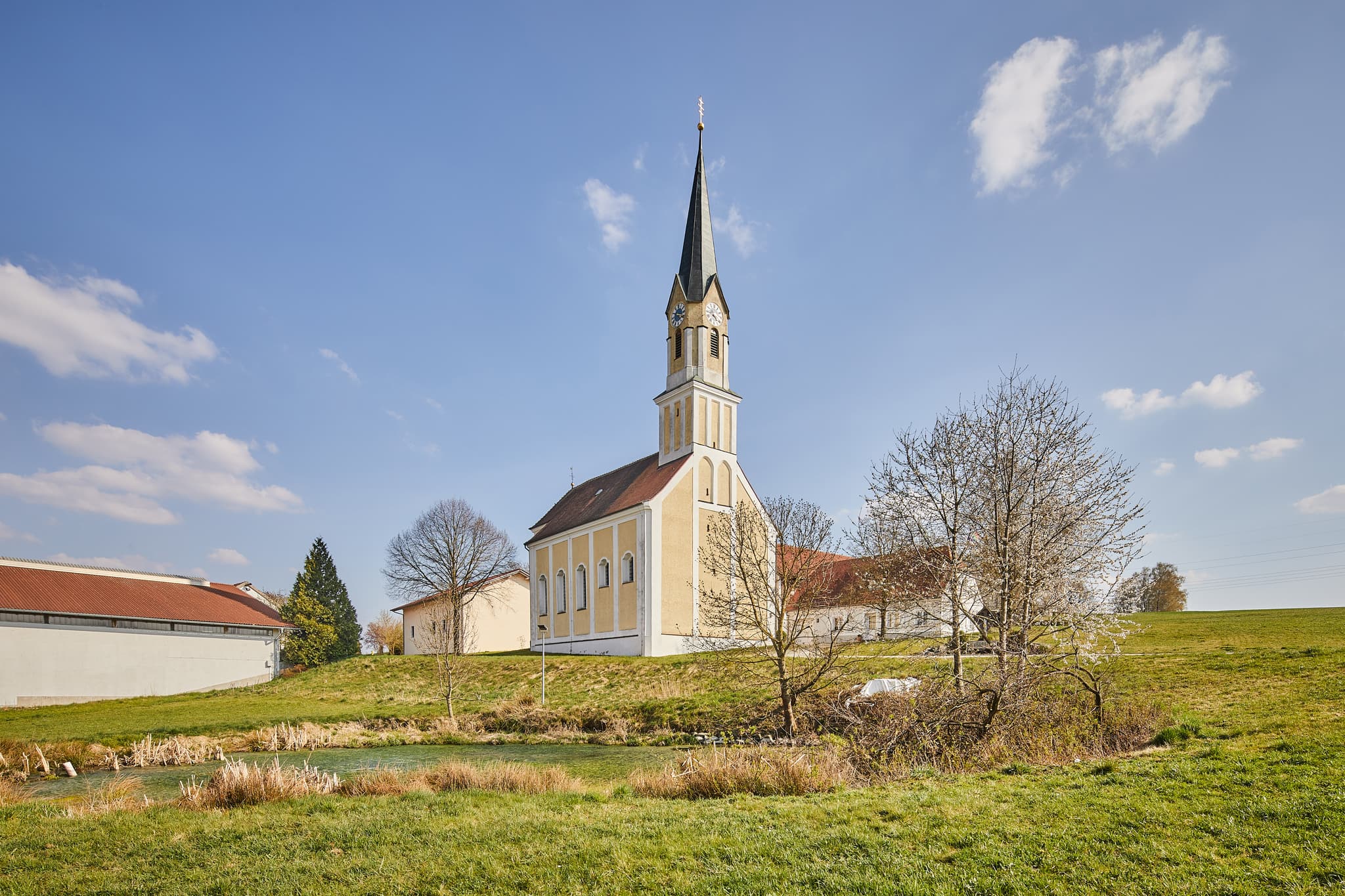 Wallfahrtskirche Maria Heimsuchung in Anzenberg, Gemeinde Massing, Landkreis Rottal-Inn, Niederbayern, Region Holzland, Deutschland.