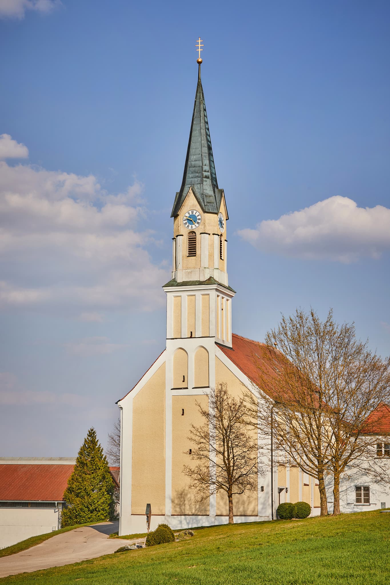 Wallfahrtskirche Maria Heimsuchung in Anzenberg, Gemeinde Massing, Landkreis Rottal-Inn, Niederbayern, Region Holzland, Deutschland.