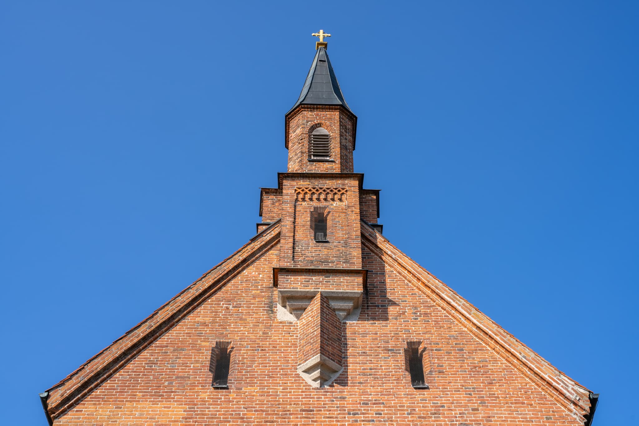 Backsteinkirche Maria Schutzder Christen in Kronberg, Bad Griesbach, Passau, Niederbayern, Deutschland. Kronberger Kirche