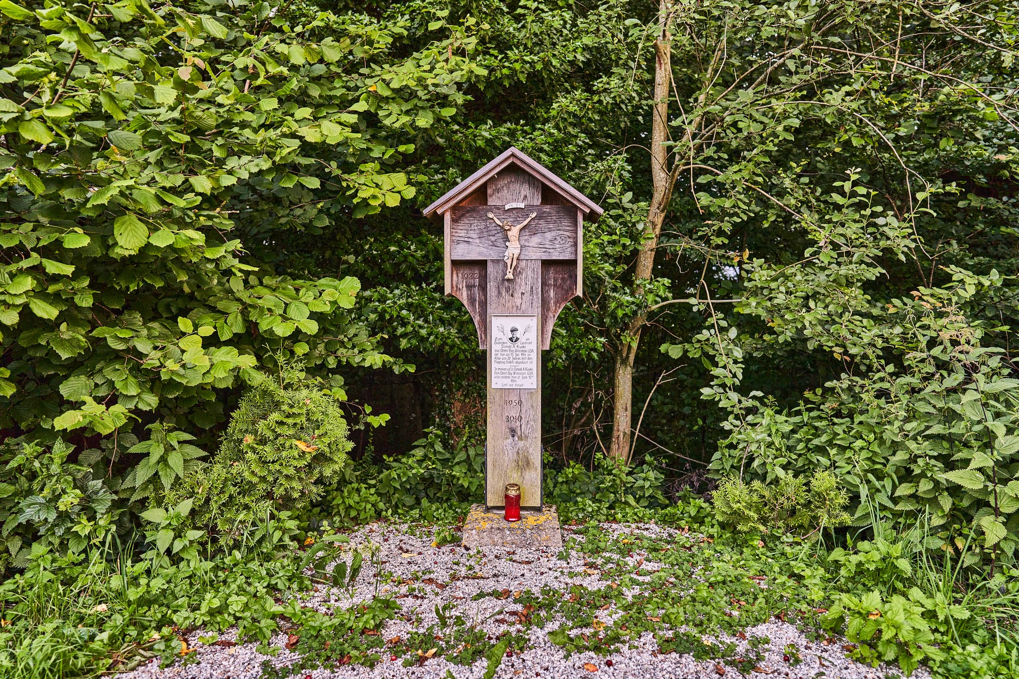 Gedenkkreuz Donald A. Kuske, Ehrnsberg, Reischach, Altötting