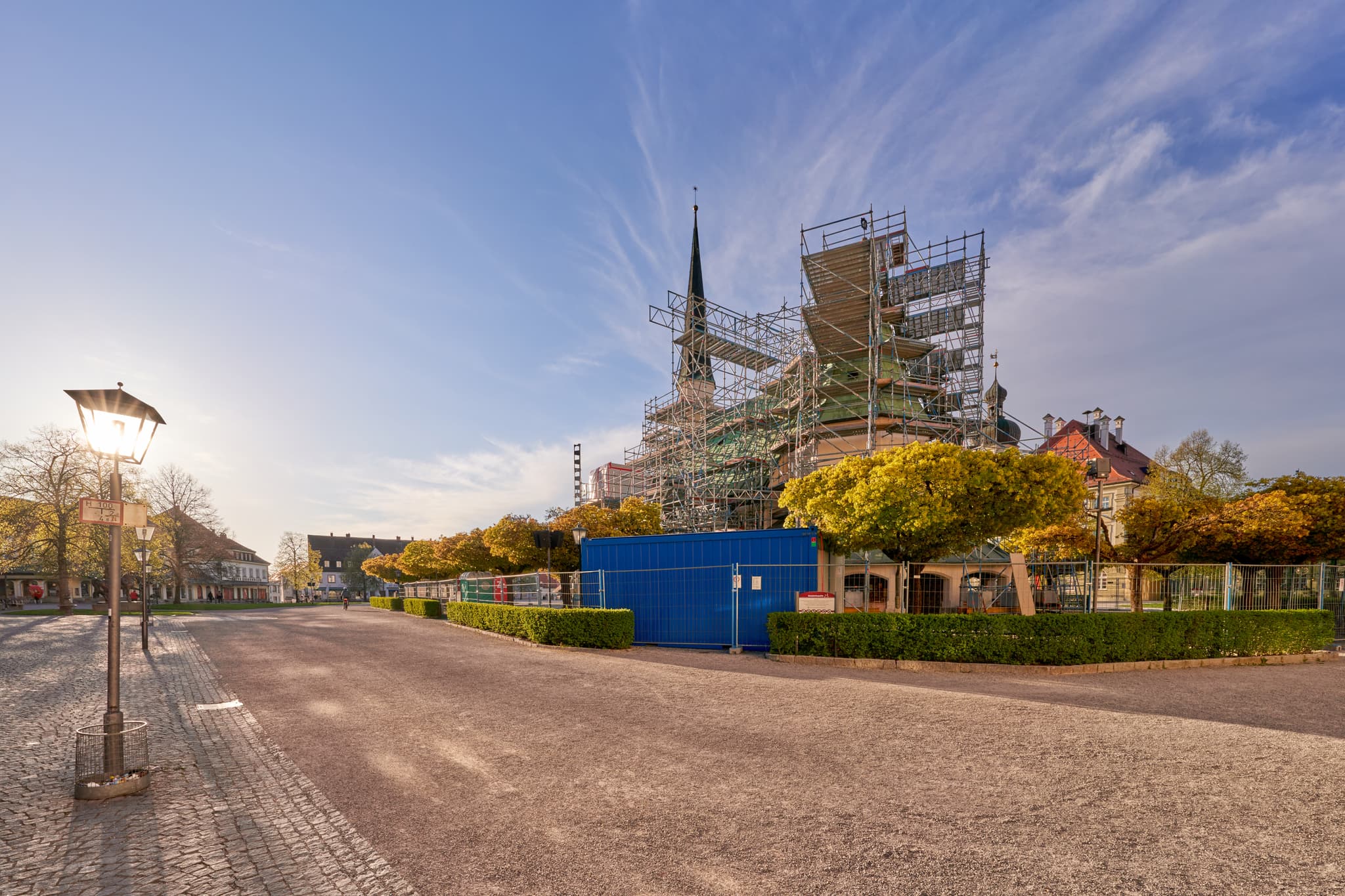 Gnadenkapelle Altötting am Kapellplatz, Landkreis Altötting, Oberbayern. Für Renovierung eingerüstet, liegt in Region Inn-Salzach, Deutschland.