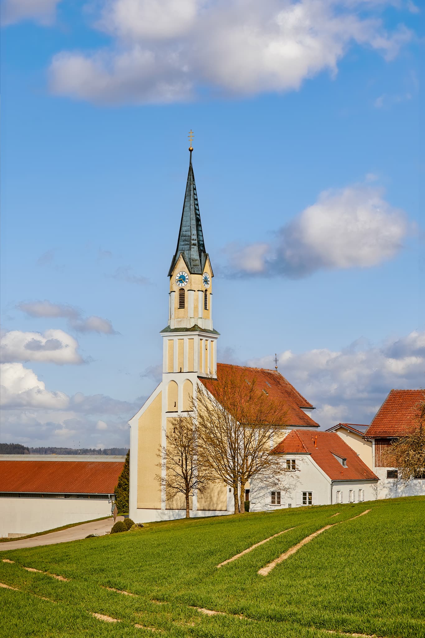 Wallfahrtskirche Maria Heimsuchung in Anzenberg, Gemeinde Massing, Landkreis Rottal-Inn, Niederbayern, Region Holzland, Deutschland.