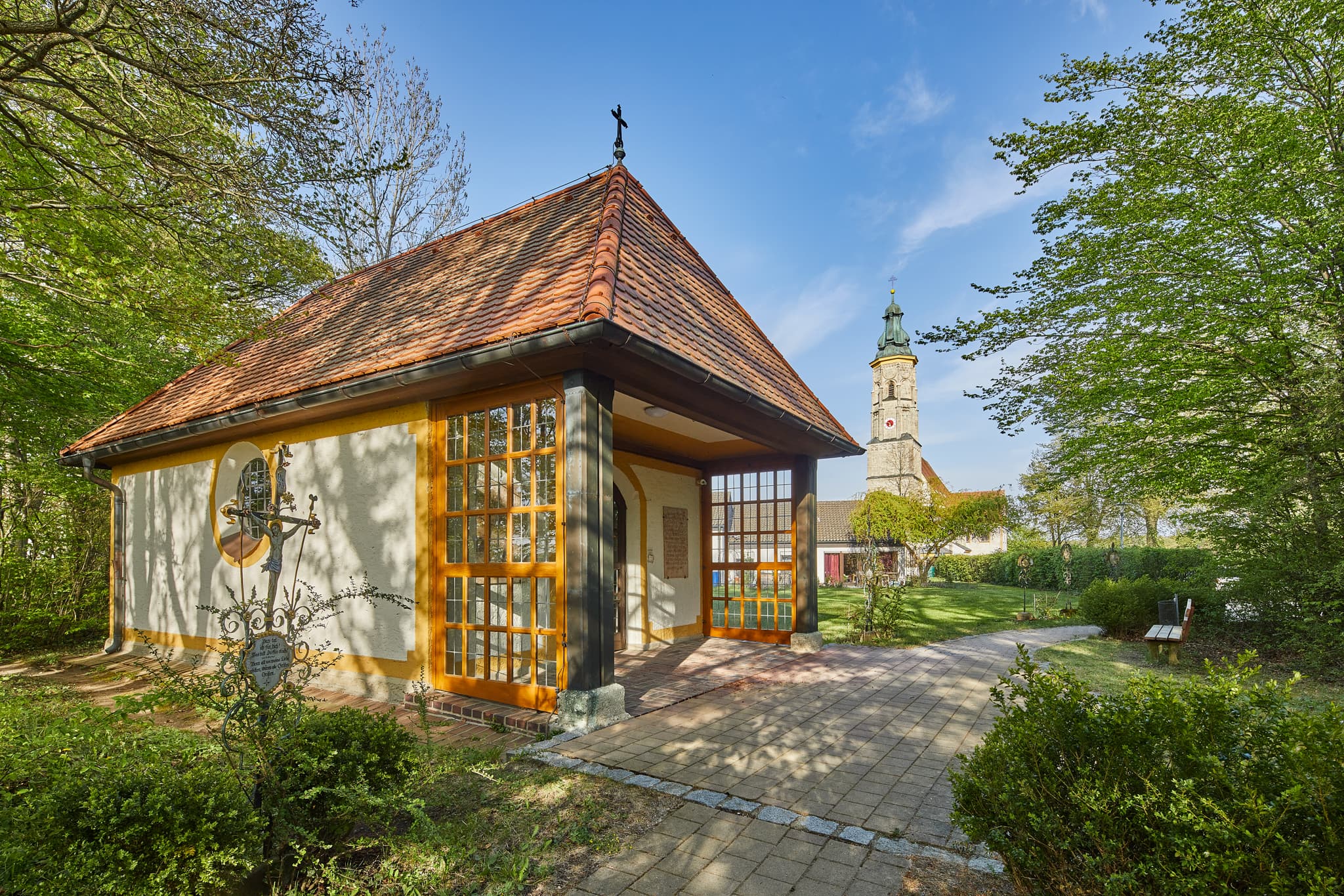 Kapelle, Margarethenberg, Hirten, in Burgkirchen a.d. Alz, Landkreis Altötting, Oberbayern, Deutschland.