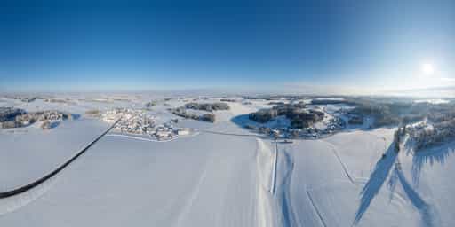 Winter in Arbing, Waldberg, Reischach, Altötting, Oberbayern