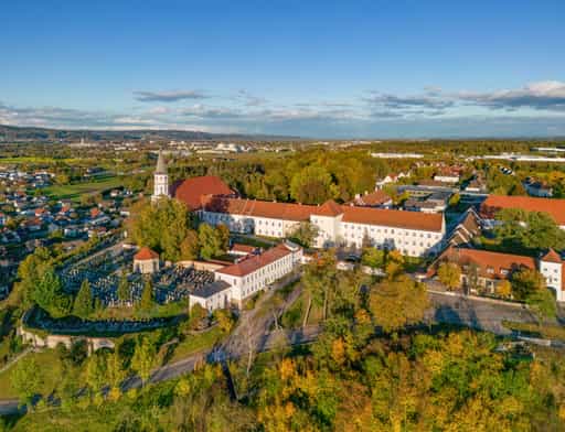 Schloss Ranshofen Luftbild, Braunau am Inn, Oberösterreich