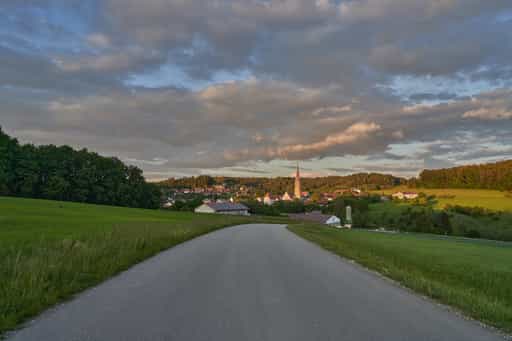 Taubenbach im letzten Licht, Rottal-Inn, Niederbayern
