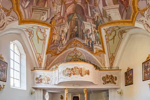 Pfarrkirche Mariä Himmelfahrt, Empore, Alzgern, Altötting