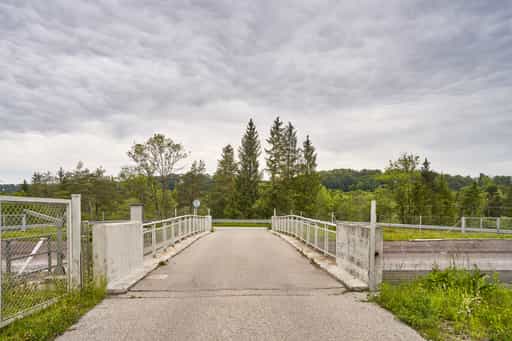 Alz Kanal Brücke, Gufflham,  Oberbayern, Inn-Salzach