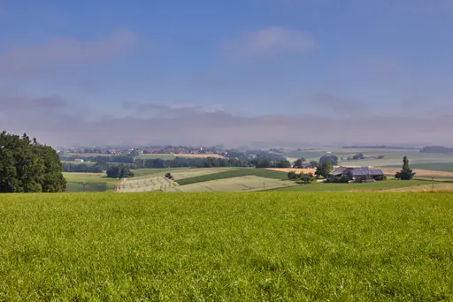 Landschaft Glatzberg Aussicht, Mühldorf am Inn, Oberbayern