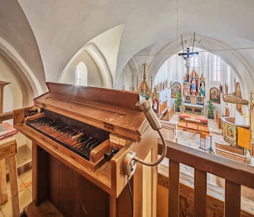 Ecking Kirche Innen, Reischach, Altötting, Oberbayern