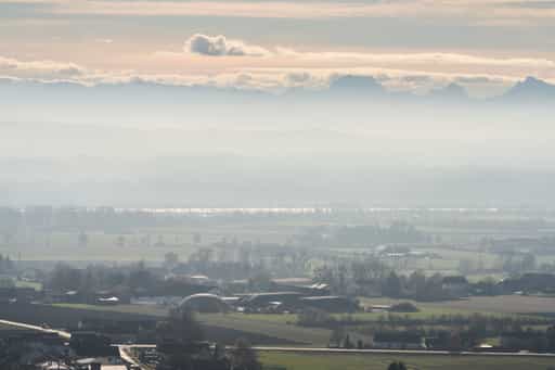 Aussicht vom Schlossberg Herbst, Julbach, Rottal-Inn
