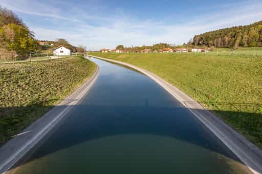 Alzkanal in Eschlberg, Mehring, Altötting, Oberbayern