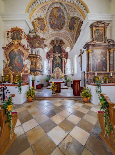 Kirche Maria, Innenraum, Heimsuchung, Langwinkl, Rottal-Inn