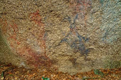 Felsenmalerei Teufelsfelsen, Waldwunderwelt, Bad Griesbach