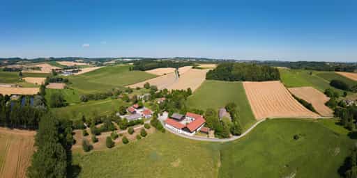 Bruder Konrad Geburtshaus Luftbild, Parzham, Bad Griesbach