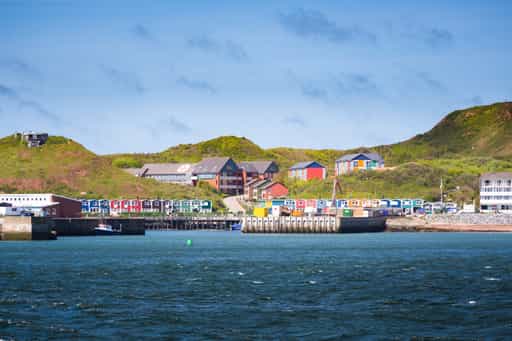 Bunte Häuser in Helgoland, Pinneberg, Schleswig-Holstein