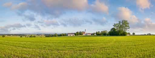 Neukirchen a.d. Alz, Landschaft bei Kirchweidach, Oberbayern