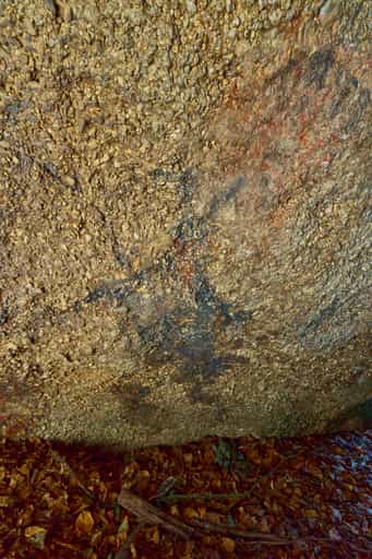 Felsenmalerei Teufelsfelsen, Waldwunderwelt, Bad Griesbach