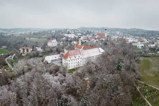 Bad Griesbach: Stadt Winter Luftbild, Passau, Niederbayern