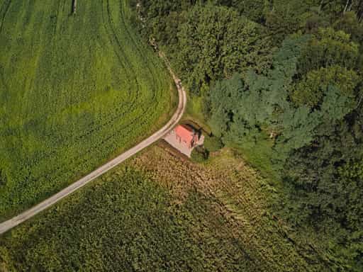 Isenkapelle Luftaufnahme, Lindloh, Altötting, Oberbayern