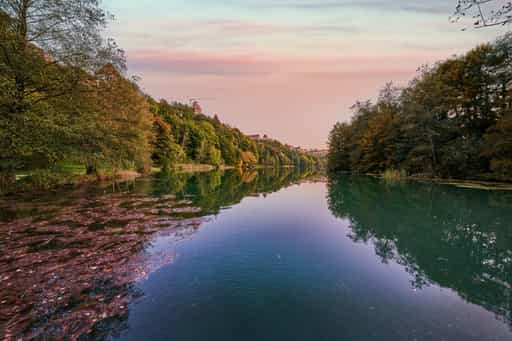 Blick auf Wöhrsee, Burghausen, Altötting, Oberbayern