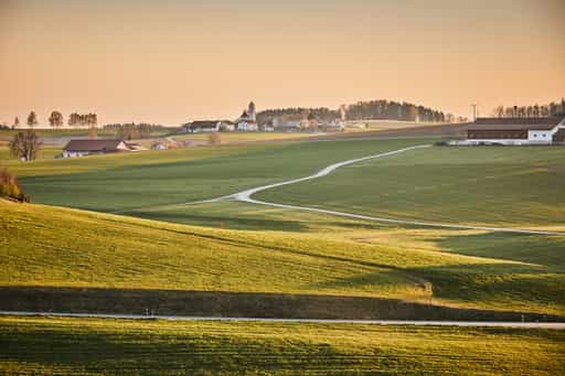 Biberg Aussicht nach Ecking, Reischach, Altötting
