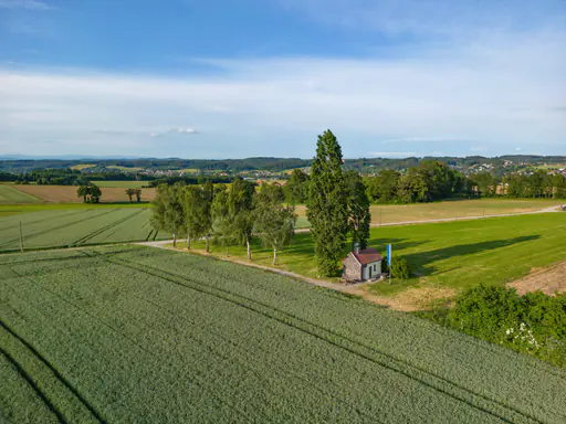 Zell St. Koloman-Kapelle Luftbild, Ortenburg, Passau