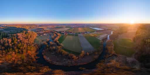 Engfurt 360° Panorama, Töging am Inn, Altötting, Oberbayern