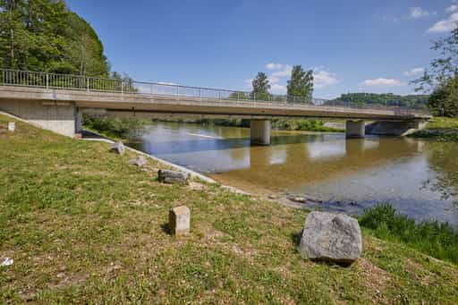 Alz Brücke, Radweg, Burgkirchen-Hirten, Landkreis Altötting