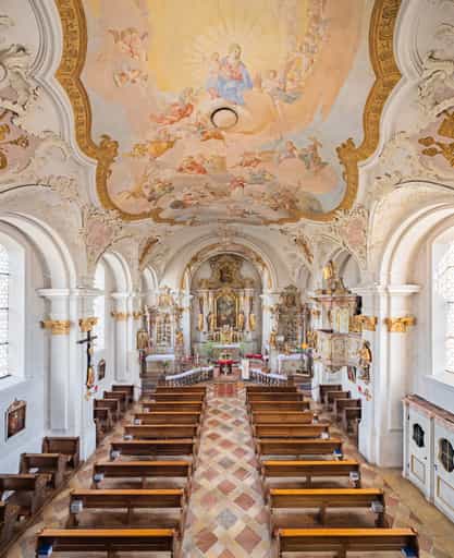 Kirche Mariä Himmelfahrt Margarethenberg, Hirten, Oberbayern