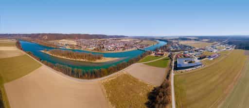 Gewerbegebiet Marktl, Altötting, Oberbayern, Inn-Salzach