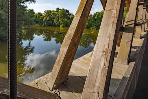 Holzbrücke Rottbrücke, Neuhaus am Inn, Landkreis Passau