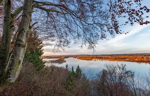 Aussicht Innspitz Weilhartstraße nach Braunau, Österreich