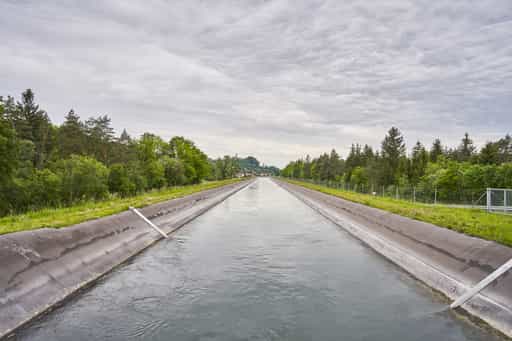 Alzkanal Brücke Gufflham, Altötting, Oberbayern, Inn-Salzach