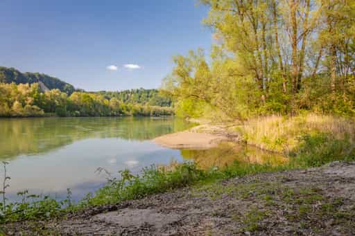 Ende des Weges kurz vor Inn-Alzspitz, Neuötting, Altötting