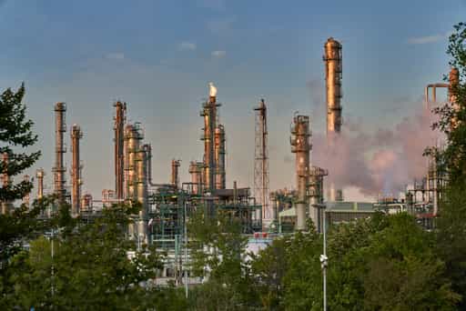 OMV Fackelbetrieb, Burghausen, Altötting, Oberbayern