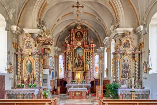 Kirche St. Martin, Niedertaufkirchen, Mühldorf, Oberbayern