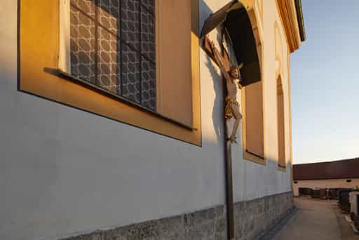Kirche großes Kreuz Erharting, Mühldorf am Inn, Oberbayern