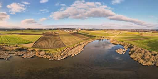 Landschaft Astner Moos, Tittmoning, Traunstein, Oberbayern