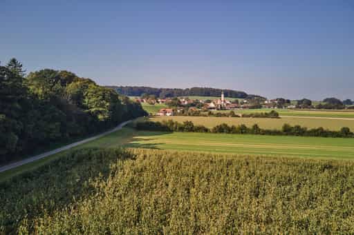 Pilgerweg Richtung Mehring, Badhöring, Altötting, Oberbayern