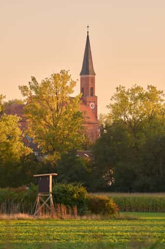 Kirche St. Emmeram, Landschaft Rott Kanal, Hebertsfelden