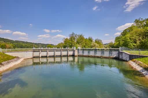 Alzschleuse, Burgkirchen-Hirten Alz Radweg, Burgkirchen