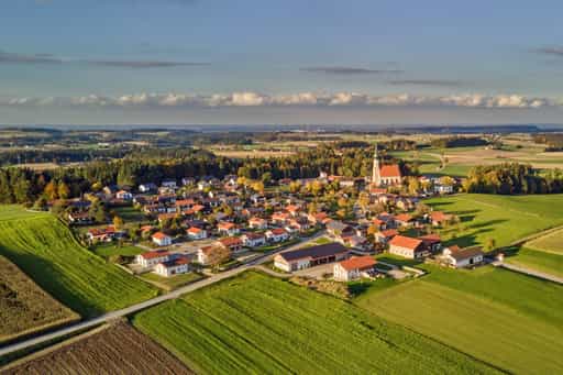Luftbildaufnahme Asten, Tittmoning, Traunstein, Oberbayern