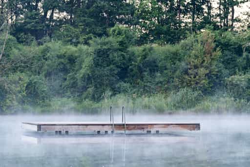 Badesee am Morgen, Marktl, Altötting, Oberbayern