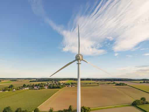 Windpark Dirnaich, Rottal-Inn, Niederbayern, Windrad Bayern.