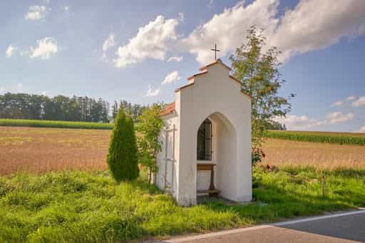 Bildstock Richtung Fränking, Niedertaufkirchen, Oberbayern