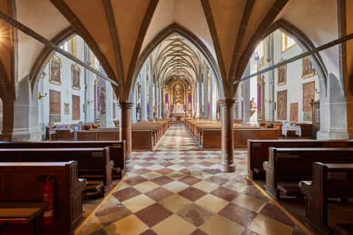 Stiftskirche Innen, Altötting, Oberbayern, Inn-Salzach