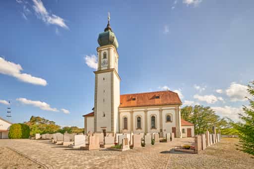 Kirche St. Martin, Niedertaufkirchen, Mühldorf, Oberbayern